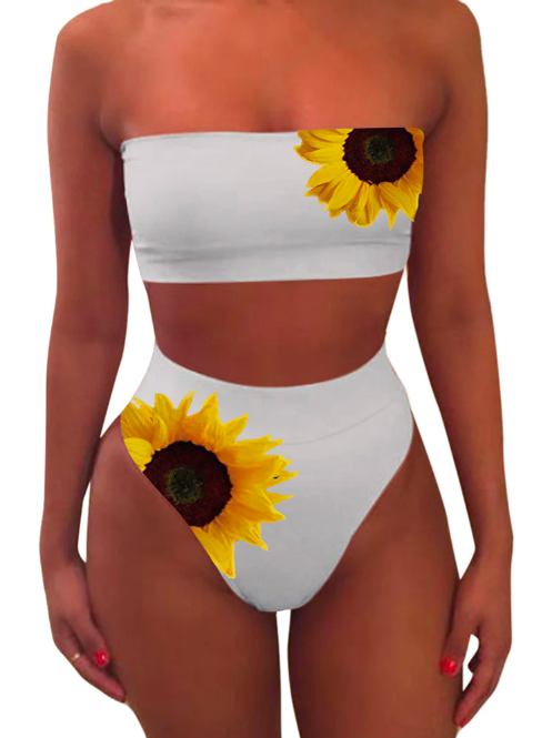 Women-Sunflower-Bandeau-Top-High-Cut-Bikini-Set-Two-Piece-Bathing-Suit-online-black-friday-shopping-deals